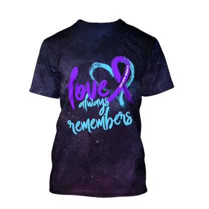 Alzheimer awareness 3D All Over Printed Shirts For Men and Women TR1509201