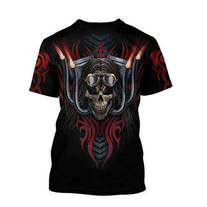 Ride free or die 3D All Over Printed Shirts and short for Men and Women PL