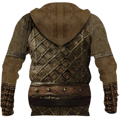 Irish Armor Knight Warrior Chainmail 3D All Over Printed Shirts For Men and Women AM020308-Apparel-TT-Hoodie-S-Vibe Cosy™