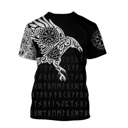 Vikings - The Raven of Odin Tattoo version 2.0-Apparel-HP Arts-Hoodie-S-Vibe Cosy™