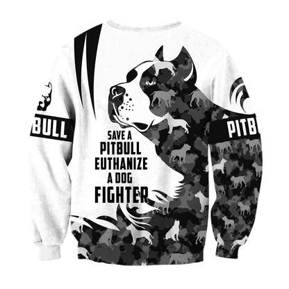 Save A Pit Bull Euthanize A Dog Fighter Hoodie Shirt for Men and Women TR0810202