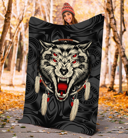 Wolf 3D All Over Printed Blanket
