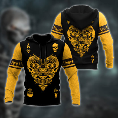 Ace Heart 3D All Over Printed Unisex Shirts