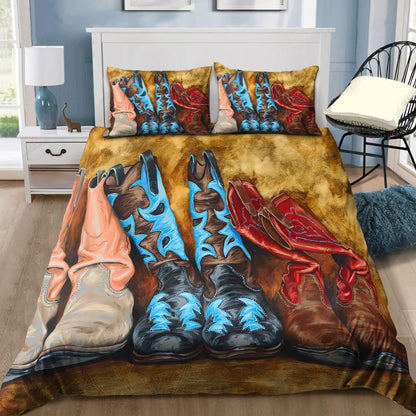 Cowboy Boots Lover Bedding Set DQB07282007-TQH-BEDDING SETS-TQH-Twin-Vibe Cosy™