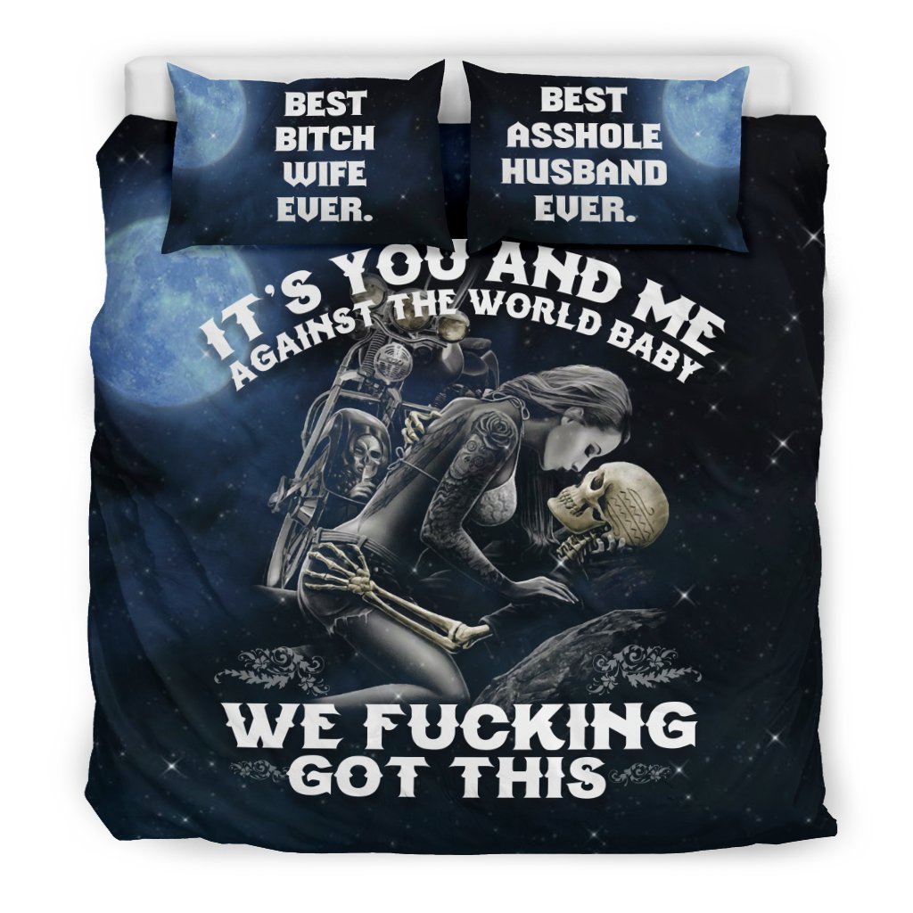 You and me against the world Bedding Sets-Bedding Set-6teenth Outlet-Twin 2PCS-Vibe Cosy™