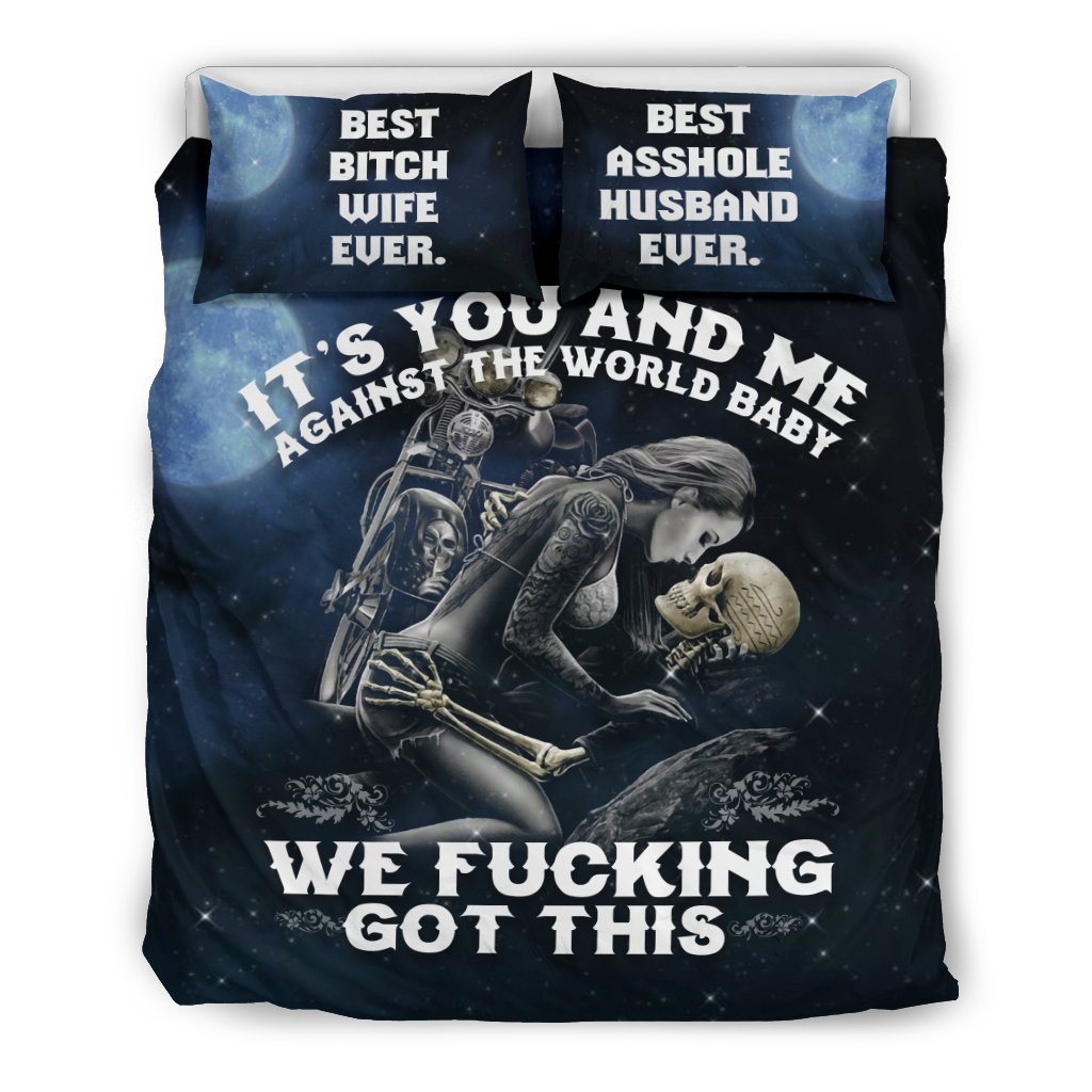 You and me against the world Bedding Sets-Bedding Set-6teenth Outlet-Twin 2PCS-Vibe Cosy™