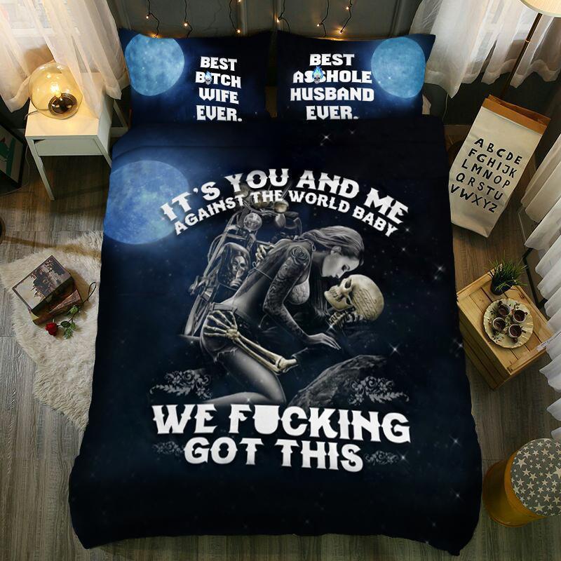 You and me against the world Bedding Sets-Bedding Set-6teenth Outlet-Twin 2PCS-Vibe Cosy™