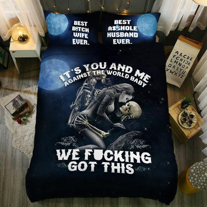 You and me against the world Bedding Sets-Bedding Set-6teenth Outlet-Twin 2PCS-Vibe Cosy™