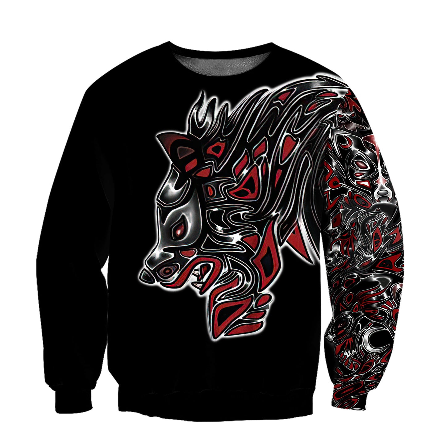 Wolf Tattoo 3D All Over Printed Unisex Shirts No 01