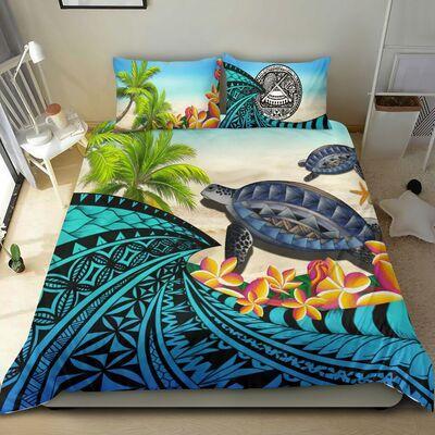 Polynesian Turtle Coconut tree And Plumeria-ML-ML-US Twin-Vibe Cosy™