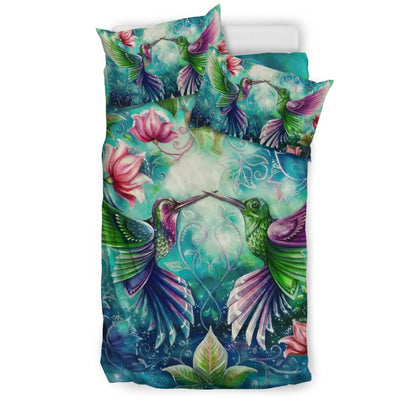 Love You Forever Hummingbird Bedding Set By ML-ML-US Twin-Vibe Cosy™