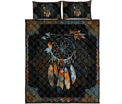 Native American Dreamcatcher Feather Quilt Bedding Set Pi13062002-Quilt-MP-Twin-Vibe Cosy™