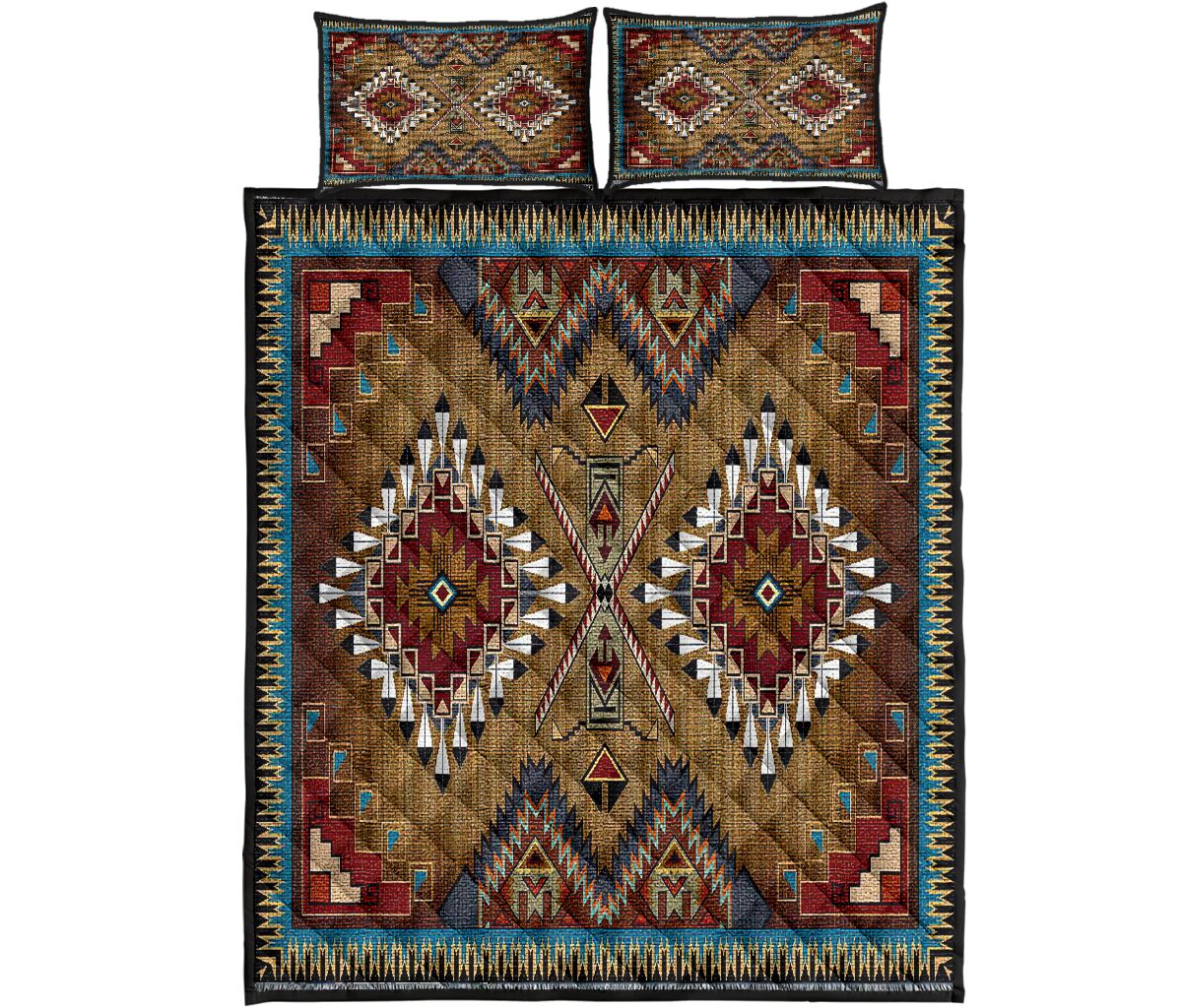 Native American Pow Wow Quilt Bedding Set Pi200501S1-Quilt-MP-Twin-Vibe Cosy™