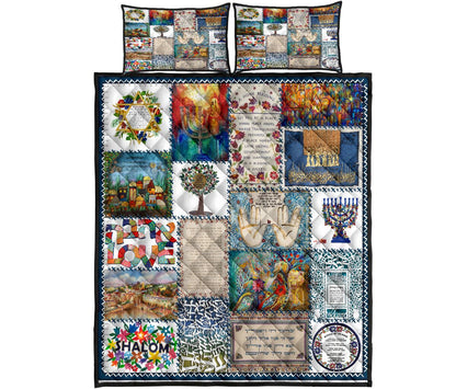Jewish Quilt Bedding Set MP185S1-Quilt-MP-Twin-Vibe Cosy™