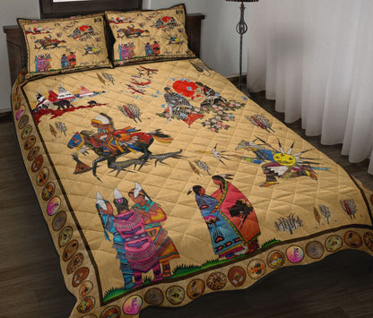 Native American Pattern Quilt Bedding Set MP264S1-Quilt-MP-Twin-Vibe Cosy™