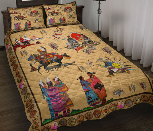 Native American Pattern Quilt Bedding Set MP264S1-Quilt-MP-Twin-Vibe Cosy™