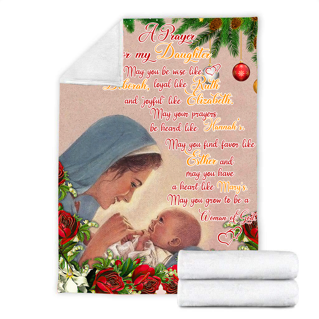 To My Daughter Sherpa Blanket