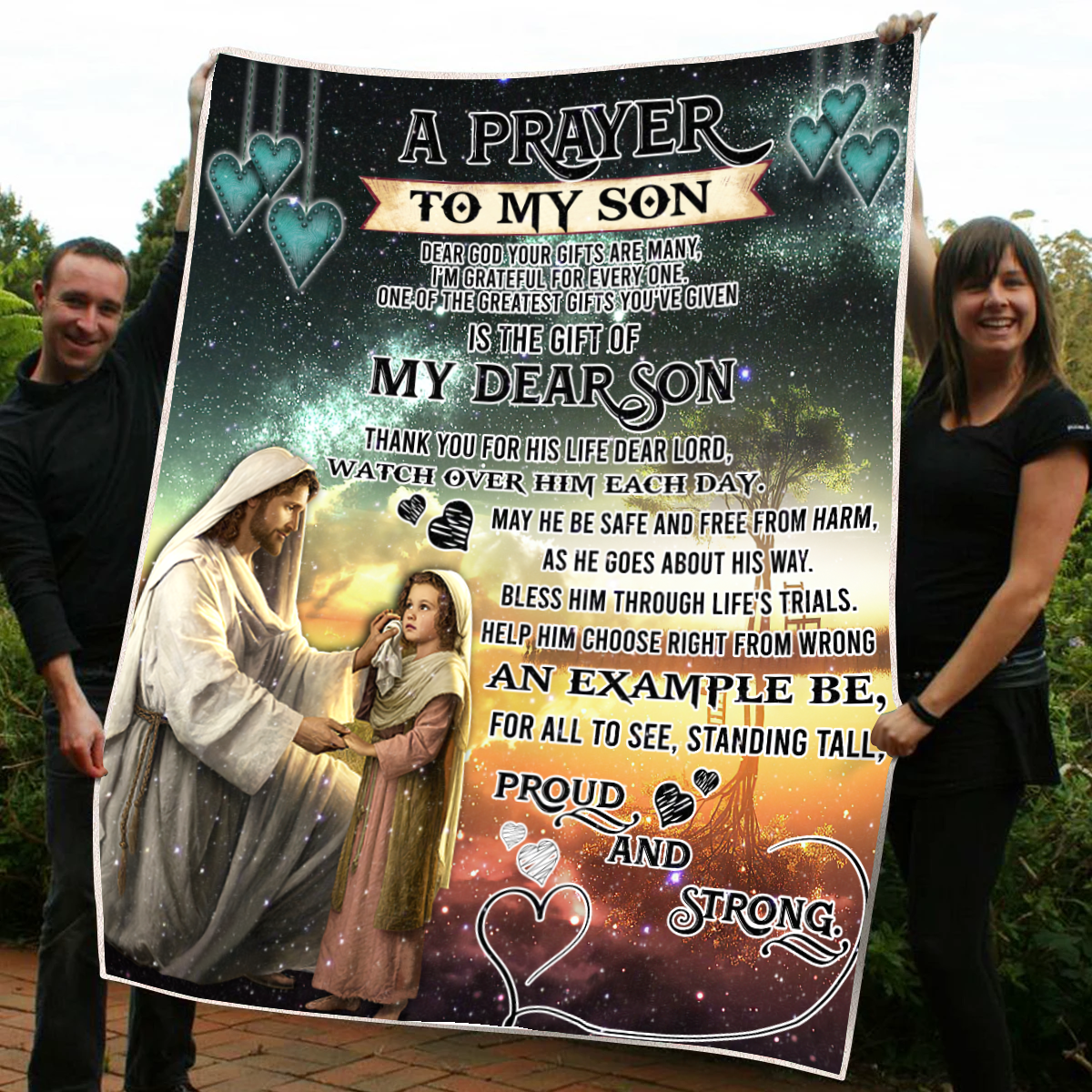 To My Son Sherpa Blanket
