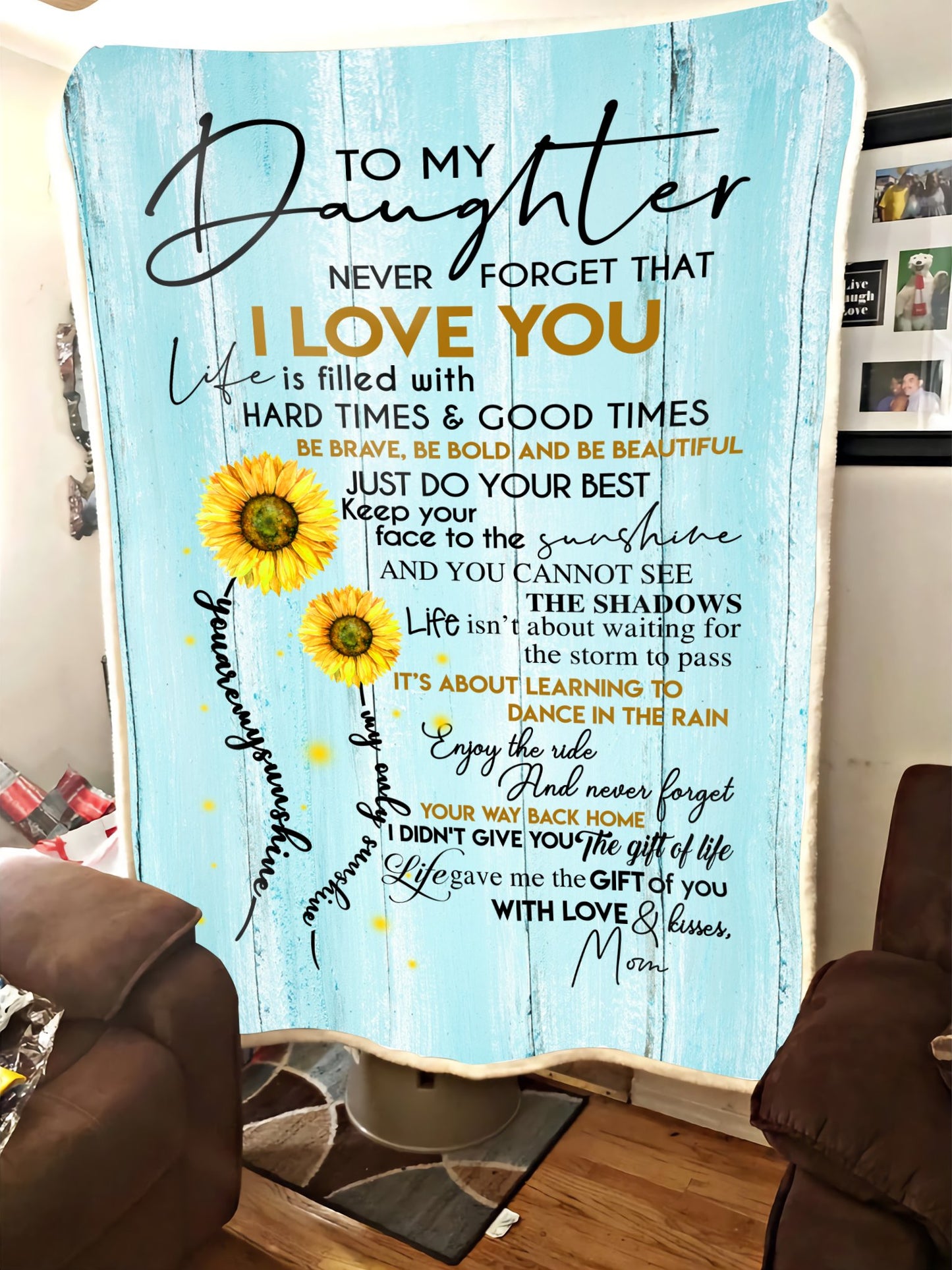 To My Daughter From Mom Blanket Pi112011