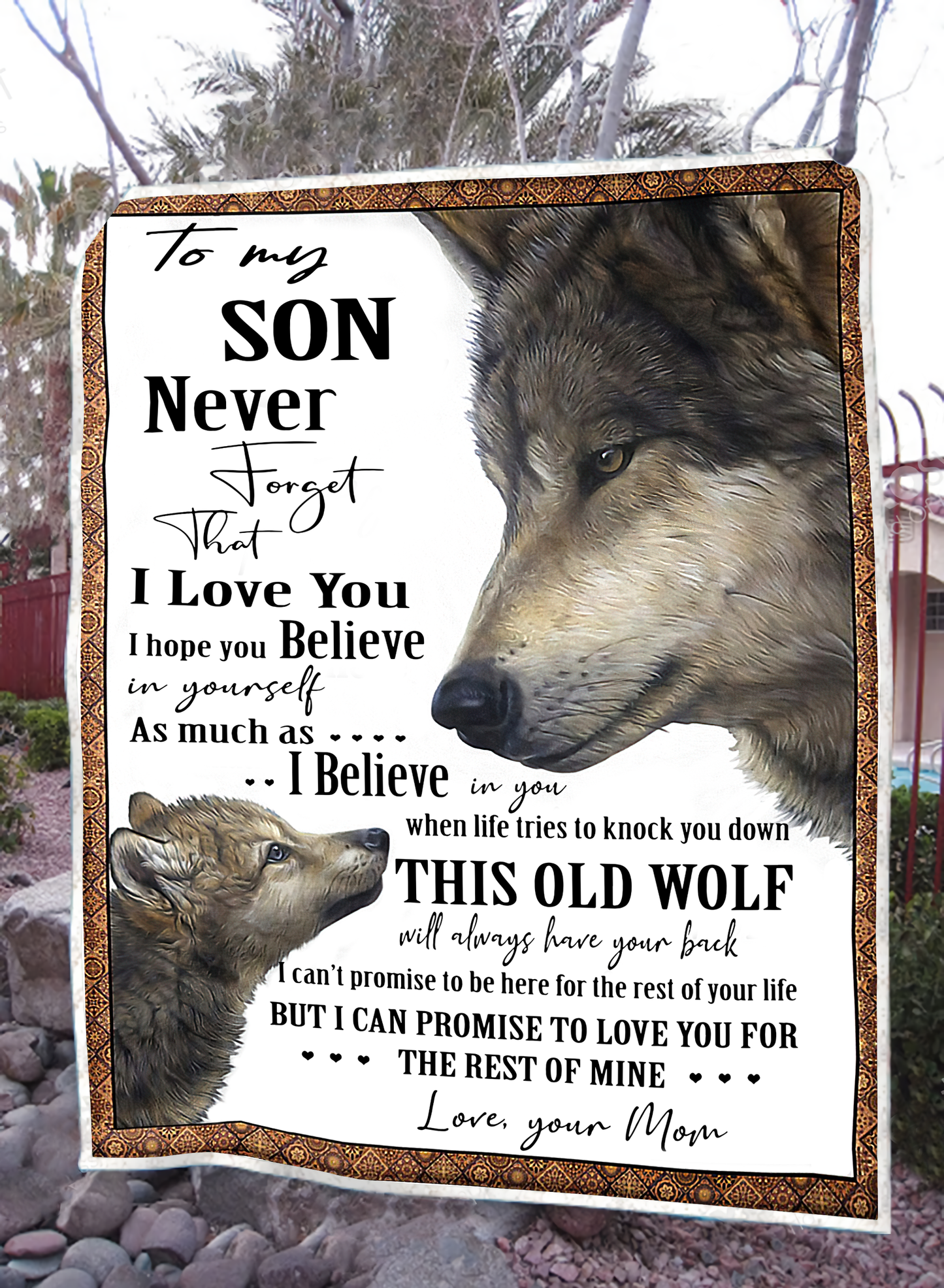 Wolf To My Son Premium Blanket MH2010202
