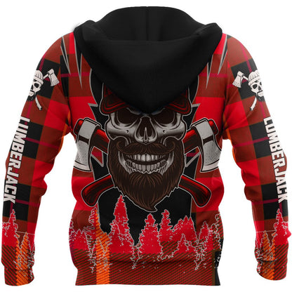 Lumberjack All Over Printed Hoodie For Men MEI