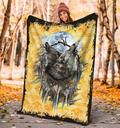 Wolf 3D All Over Printed Blanket