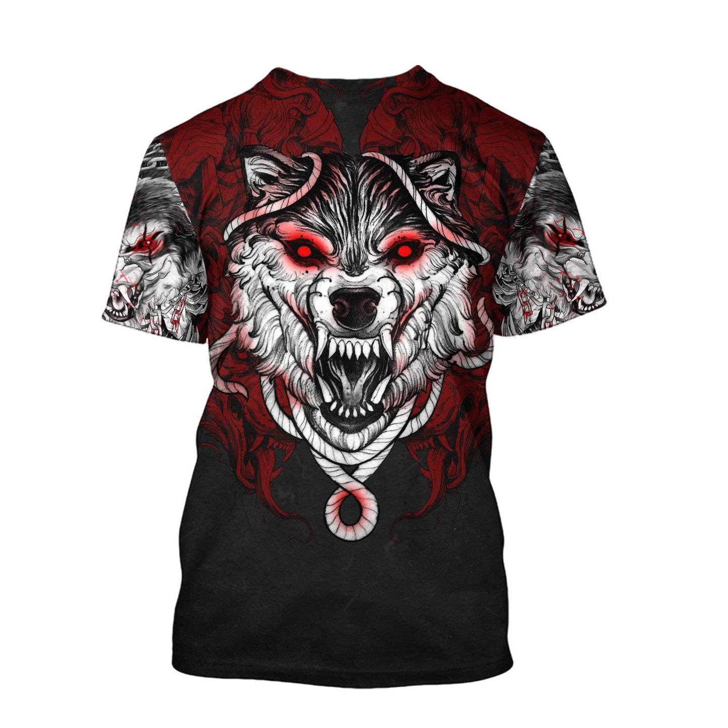 Wolf Tattoo 3D All Over Printed Unisex Shirt No 05