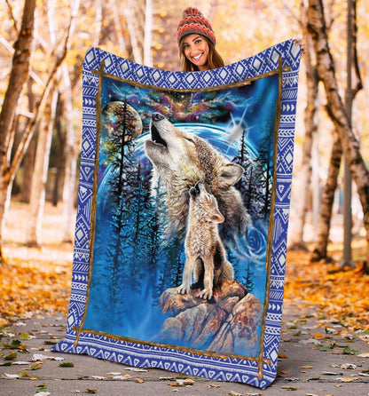 Wolf 3D All Over Printed Blanket