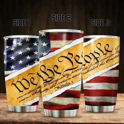 United States Veteran Steel Tumbler