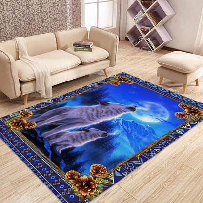 Wolf 3D All Over Printed Rug