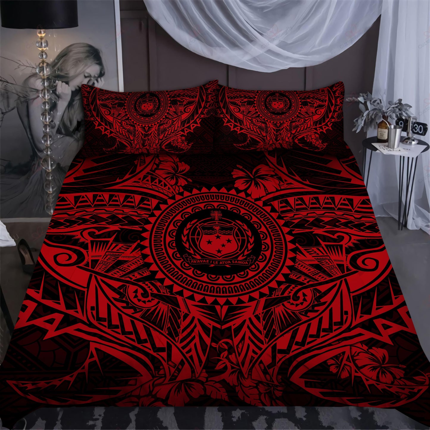 American Samoa Polynesian Pattern Bedding Set-ML-ML-US Twin-Vibe Cosy™