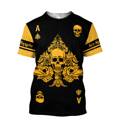 Ace Spade 3D All Over Printed Unisex Shirts