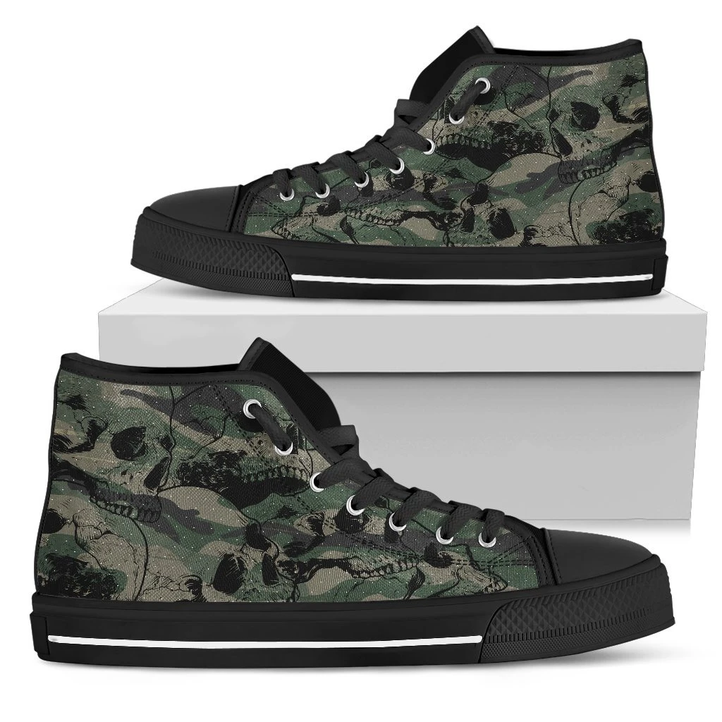 Camo skull high top shoes PL18032003-PL8386-Women's high top-EU36 (US5.5)-Vibe Cosy™
