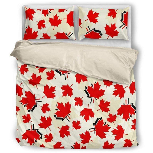 CANADA BEDDING SET 02-BEDDING SETS-Khanh Arts-US Queen/Full-Vibe Cosy™