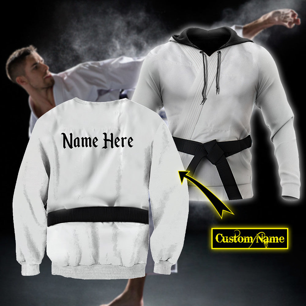 Custom Name Karate 3D All Over Printed Unisex Shirt