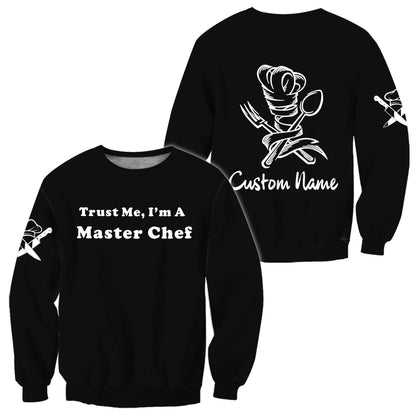 Custom Name Master Chef 3D All Over Printed Unisex Shirts