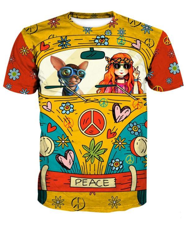 Hippie Chihuahua Collection HG2393-Apparel-HG-T-Shirt-S-Vibe Cosy™