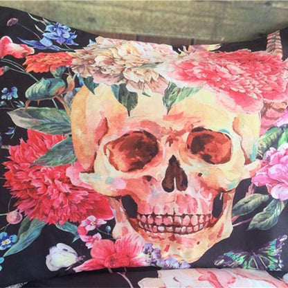 Flower Skull Bedding Sets-Bedding Set-6teenth Outlet-US Twin-Vibe Cosy™