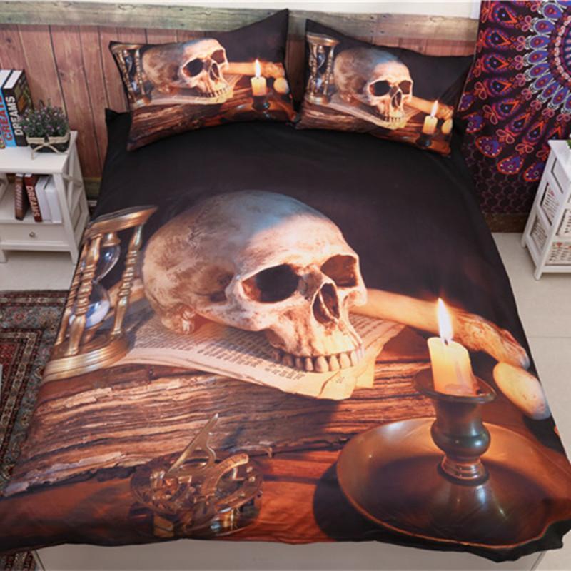 Skull And Candles Bedding Sets-Bedding Set-6teenth Outlet-US Twin-Vibe Cosy™