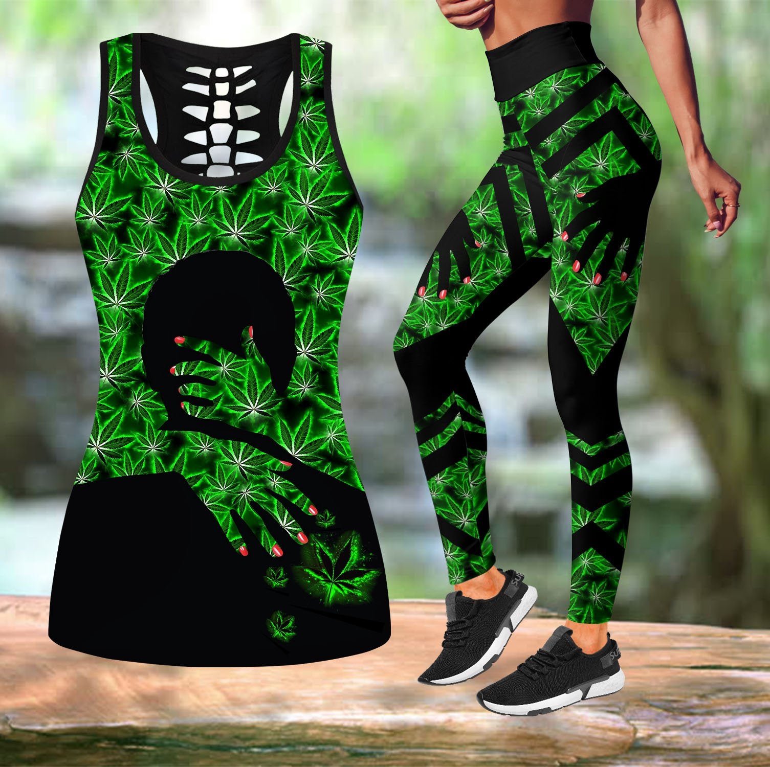 Hippie Hug Combo Legging + Tank by SUN AMC020401-Apparel-SUN-S-S-Vibe Cosy™