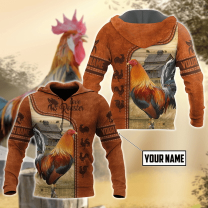 Personalized Rooster 3D Printed Unisex Shirts DA24042102