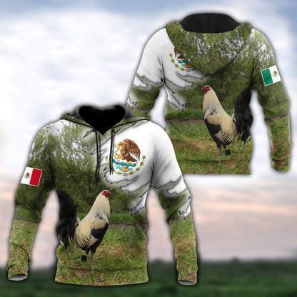 Mexican Rooster 3D Printed Unisex Shirts HHT13052107