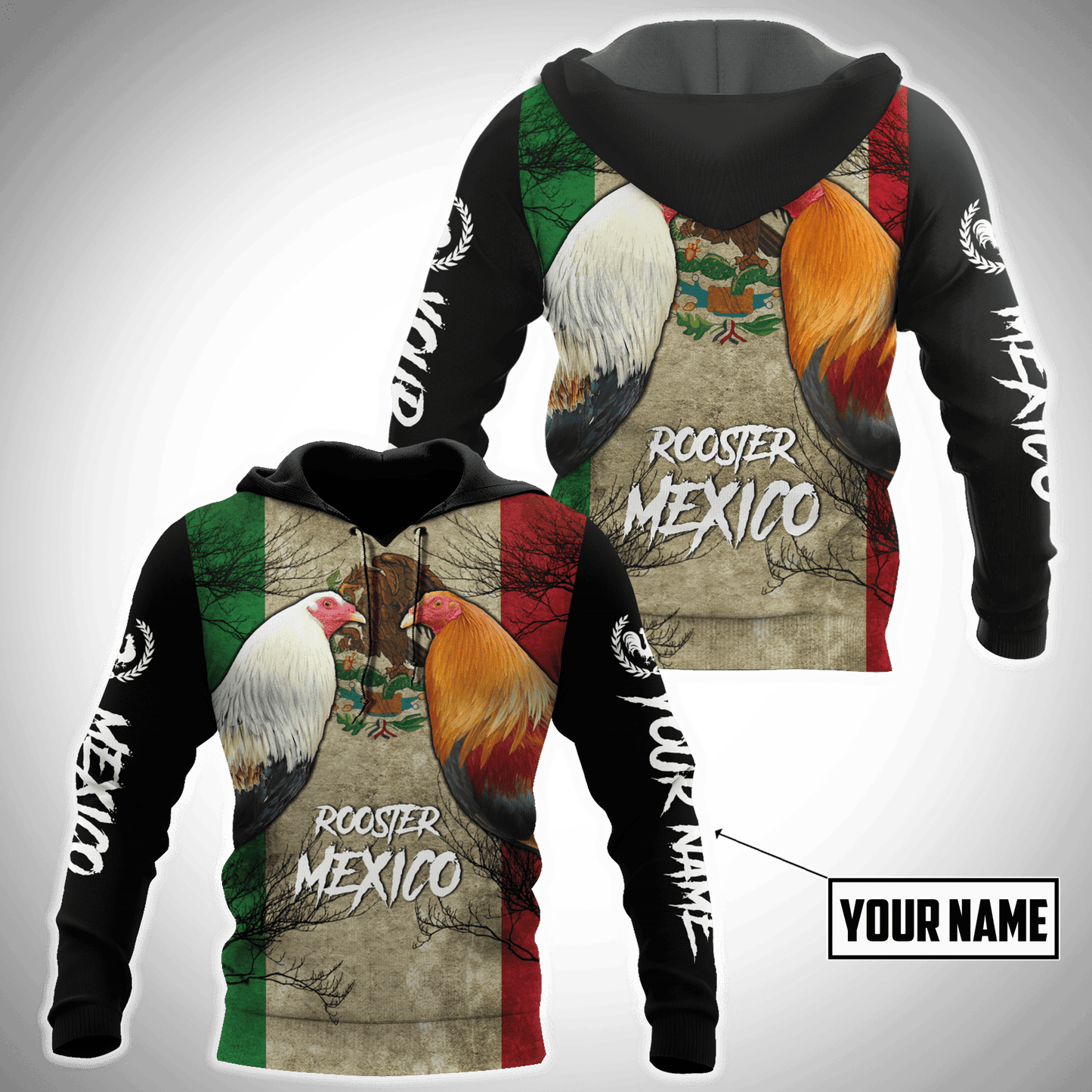 Personalized Rooster 3D Printed Unisex Shirts DA18052102