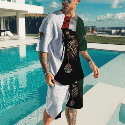 Skull Mexico 3D All Over Printed Unisex Shirts