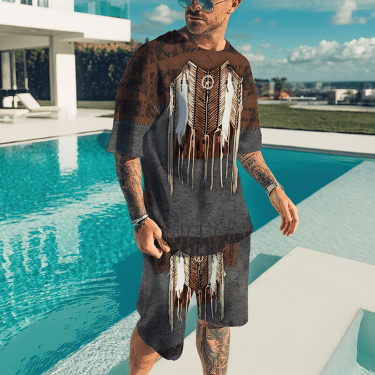 Native American 3D All Over Printed Combo T-Shirt BoardShorts