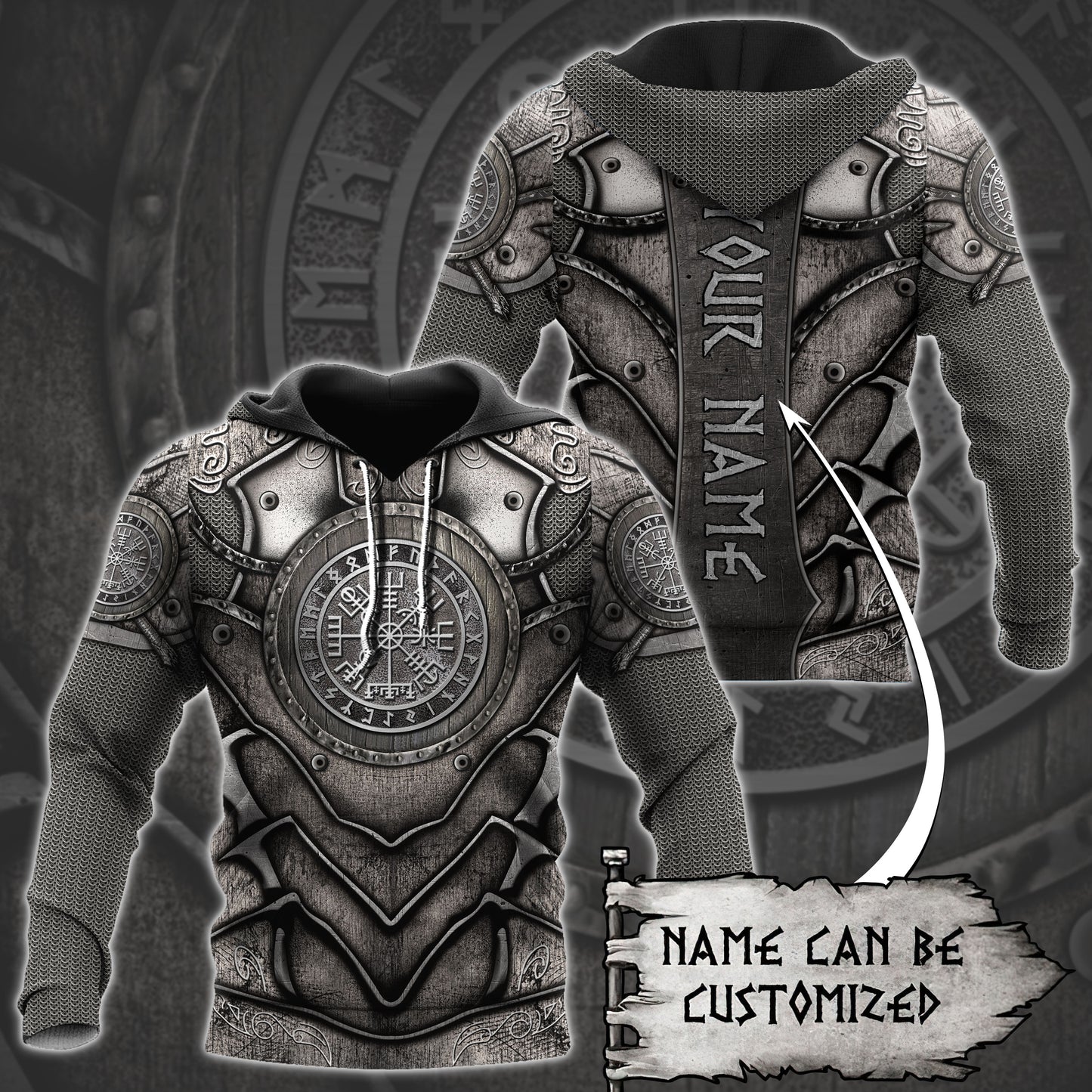 Customize Viking 3D All Over Print Hoddie