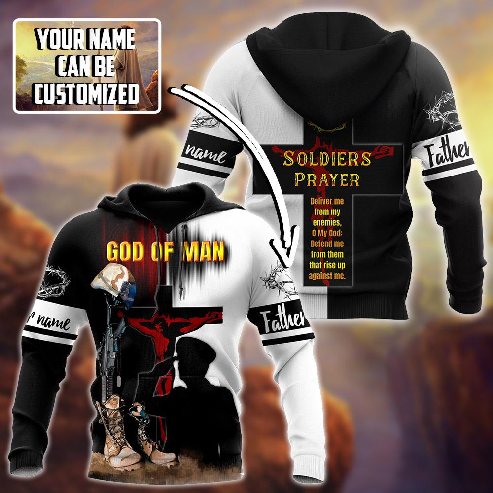 Jesus Father's day Persionalized Your Name 3D All Over Printed Shirts JJ28052102 KT