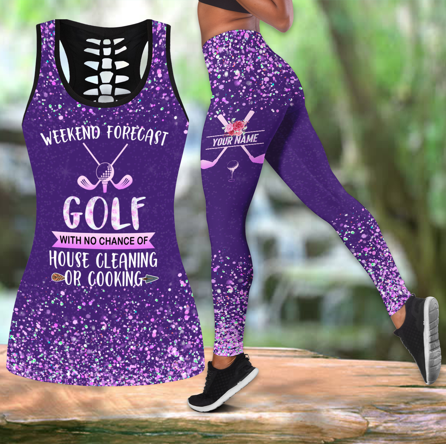 Custom Name  XT Golf Lover Combo Legging Tanktop SN28042102.S1