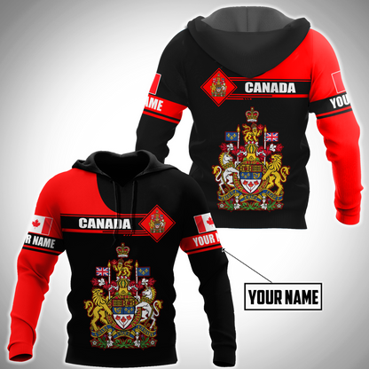 Custom Name XT Canada Day 3D Printed shirts