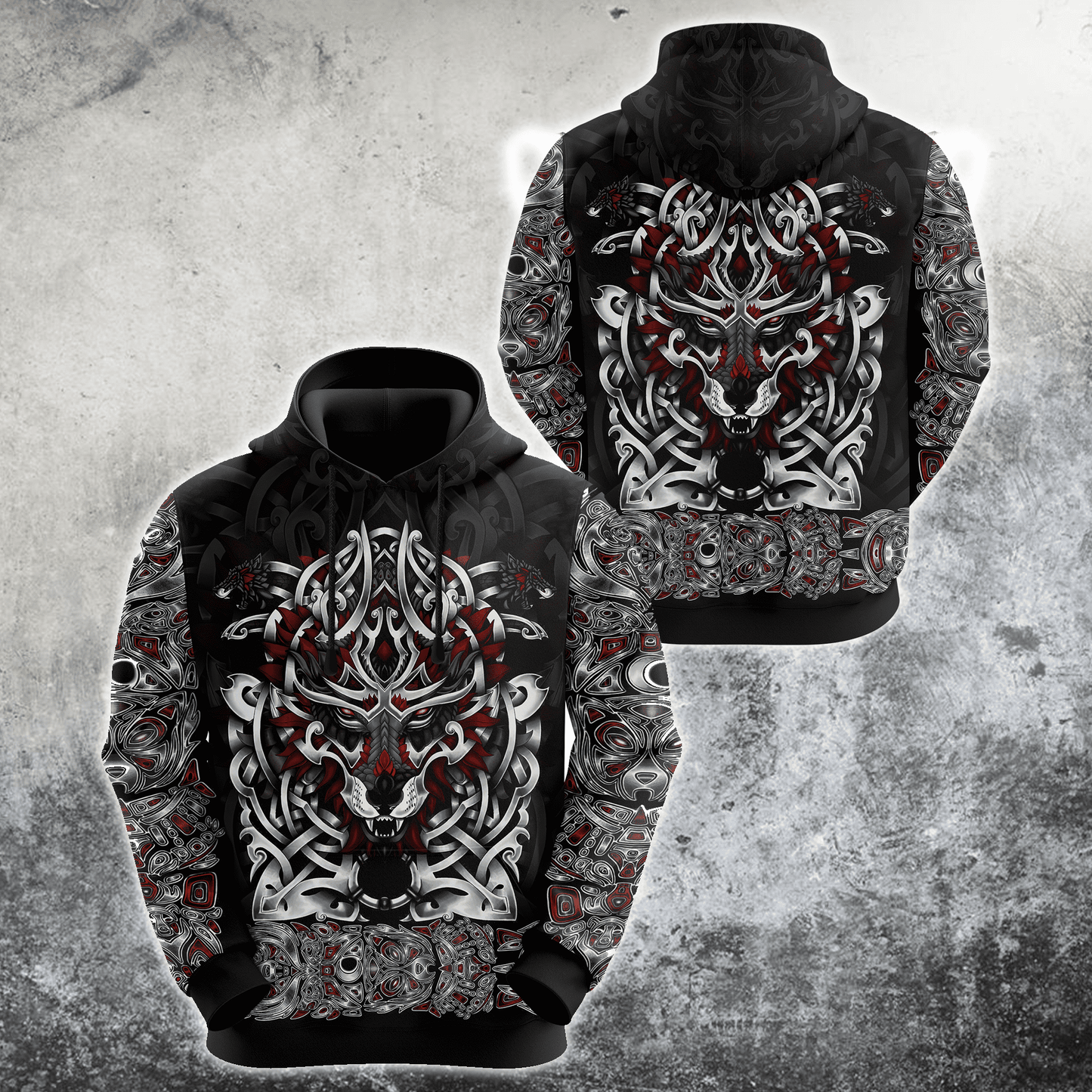 Wolf Viking 3D All Over Printed Unisex Shirt